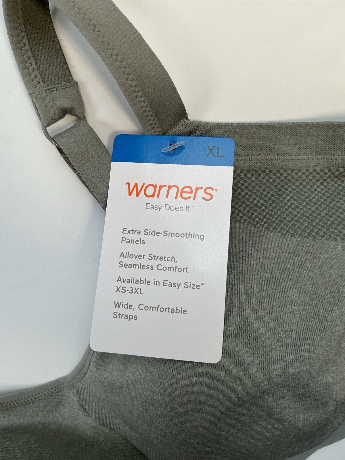 Warners Easy Does It Grey Lightly Lined Wireless Bra (RM3911A-270) XL