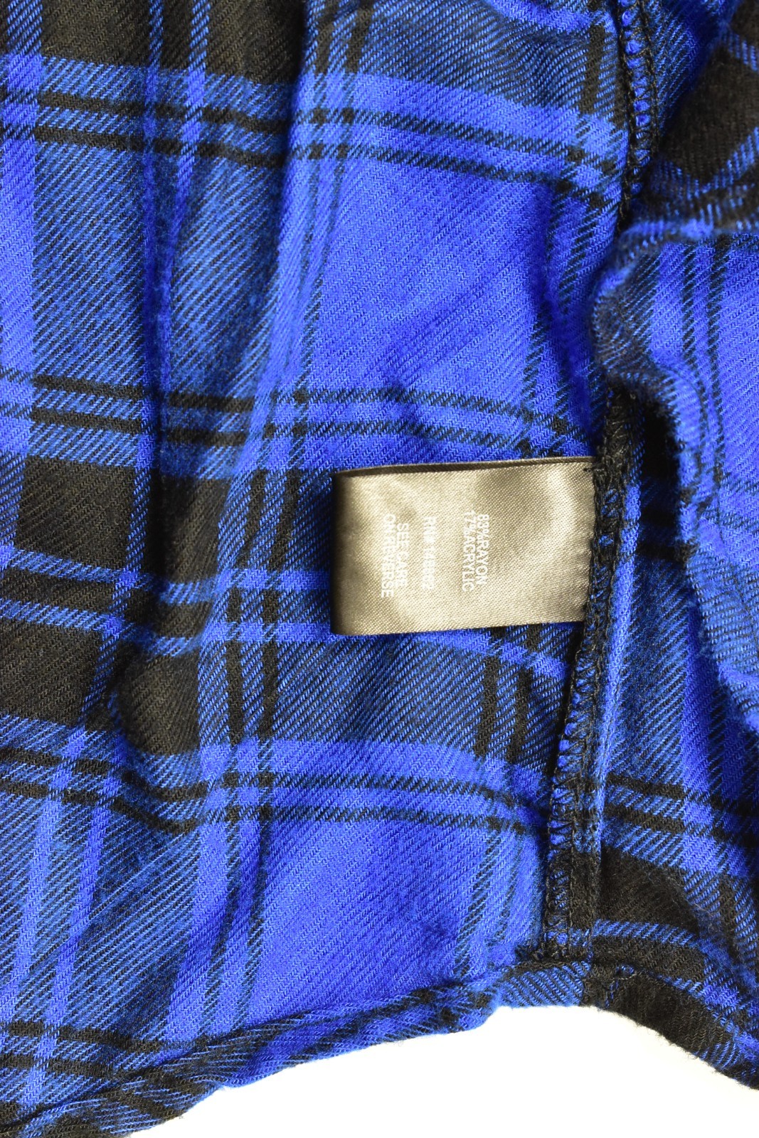 Torrid Plus Size 3 Blue Plaid Flannel Button Up Shirt Cage Strappy Shoulder