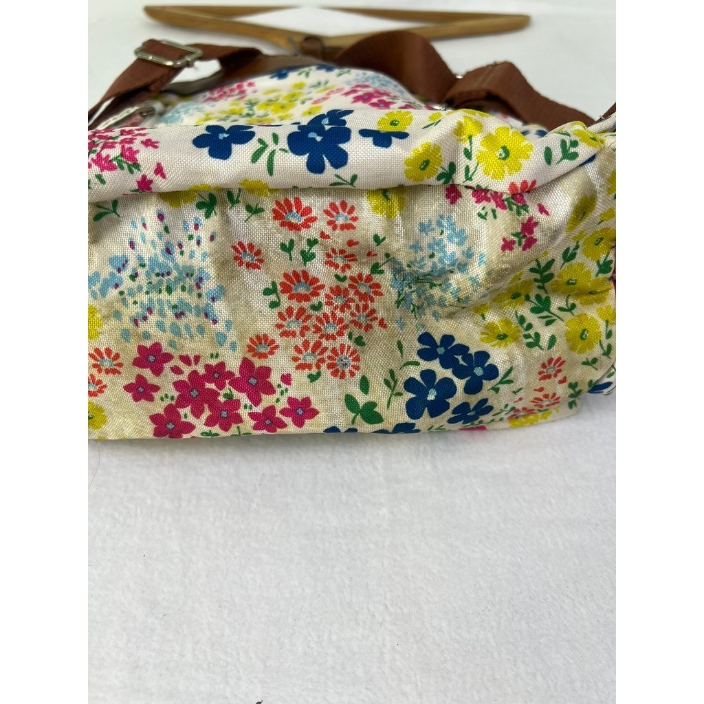 Lily Bloom Backpack Womens Medium Multi-Color Floral Eco-Friendly Canvas Bag