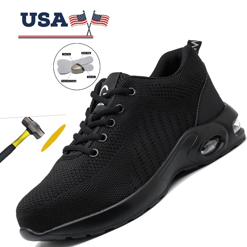 Mens Composite Toe Cap Work Boots Construction Work Shoes Sneakers Safety Shoes