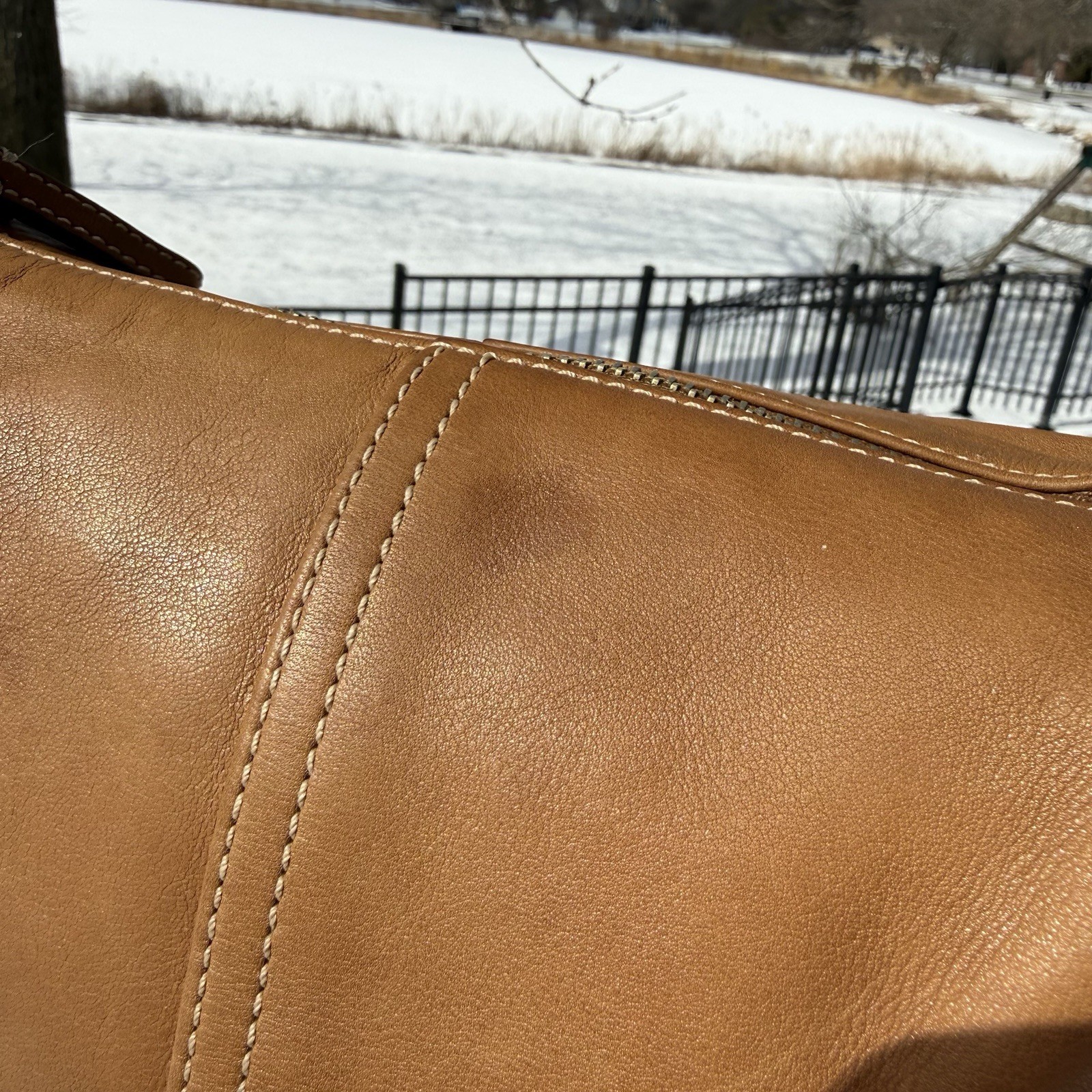 COACH 9564 British Tan Leather Legacy Demi Hobo Shoulder Bag Convertible Strap
