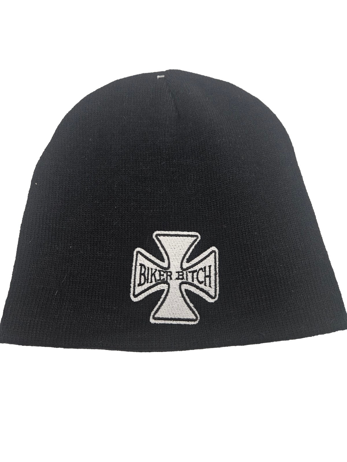 Womens “Biker” Beanie Winter Knit Ski Hat