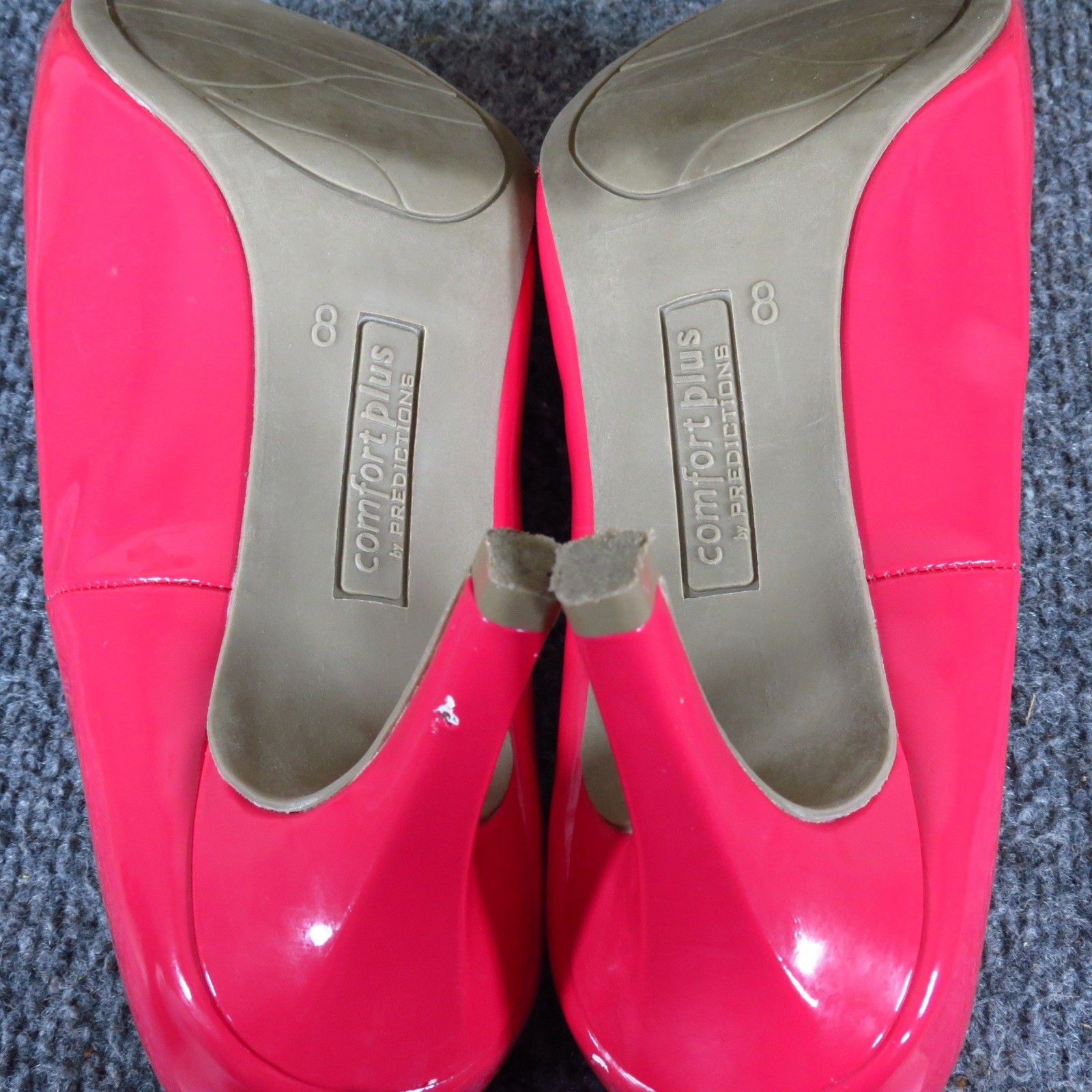 Comfort Plus by Predictions Karmen Women Pump 8 Work Dress Hot Pink Patent Heel