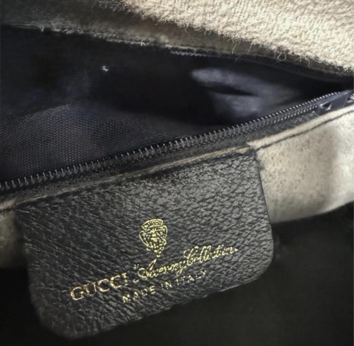 Gucci GG Monogram Web Stripe Top Handle Satchel Handbag Beige/Navy/Red DM FIRST