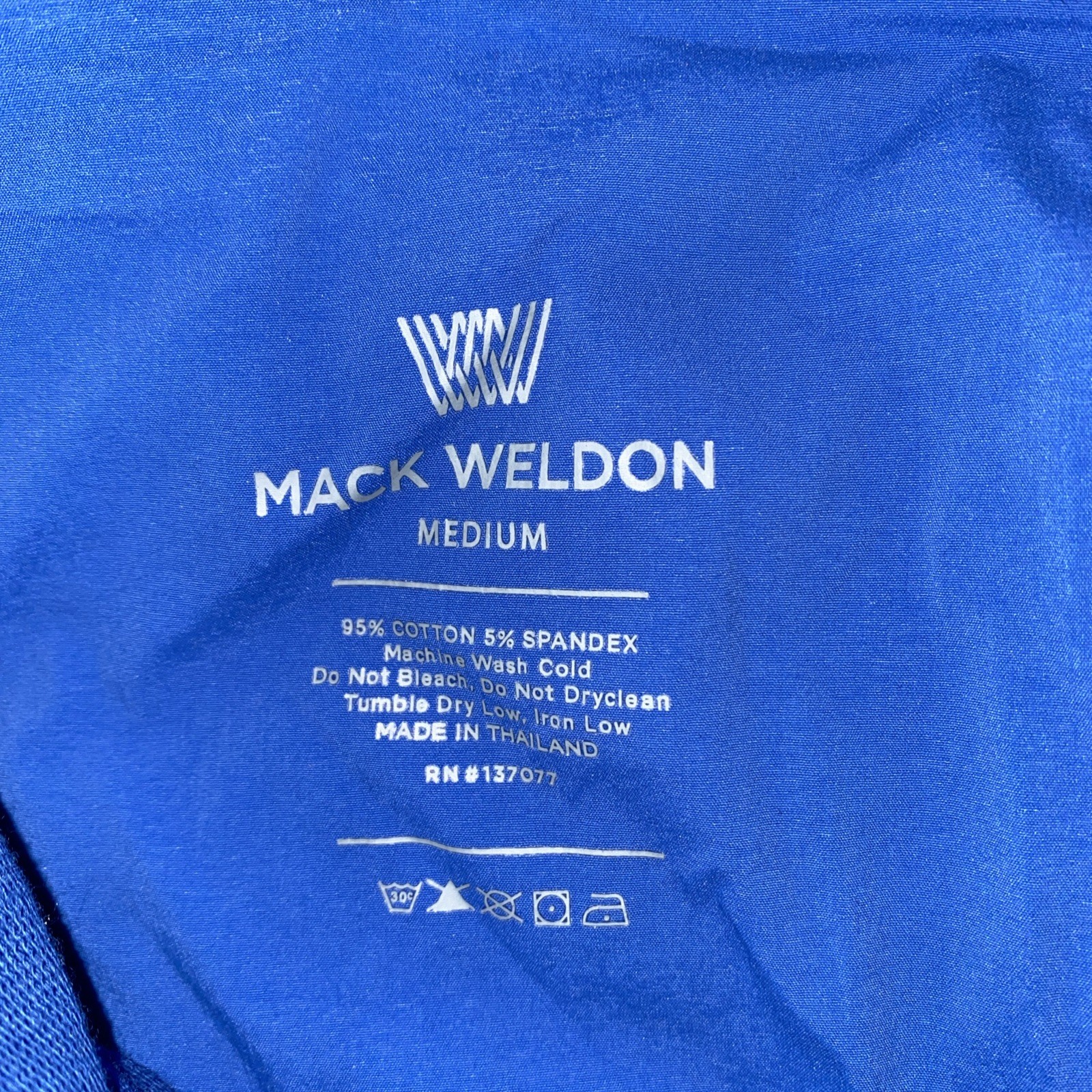 Mack Weldon For Daily Wear Jogger Sweatpants Blue Mens Medium Stretch Pants