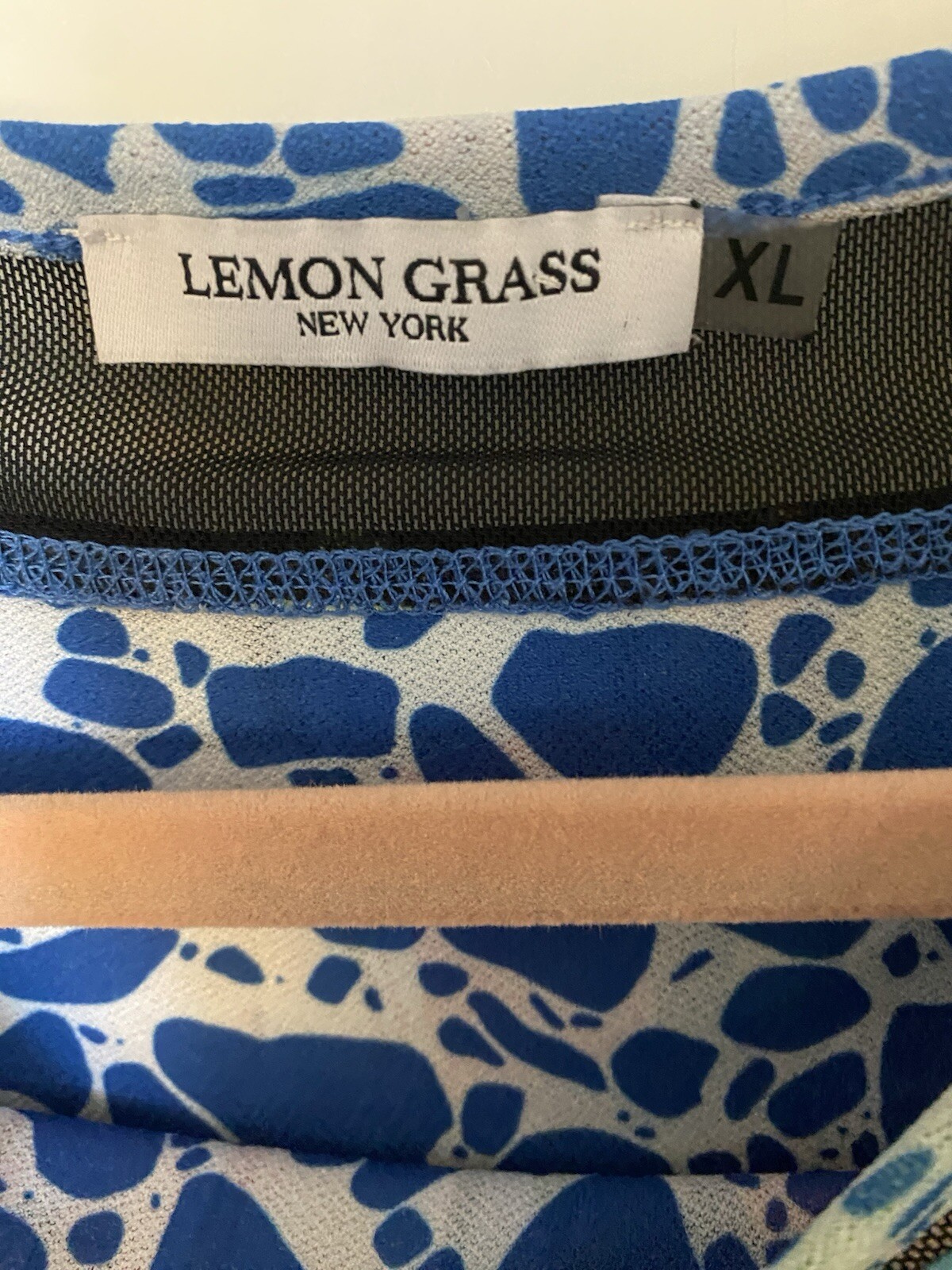 LEMON GRASS TOP BLOUSE SHIRT MULTICOLOR XL
