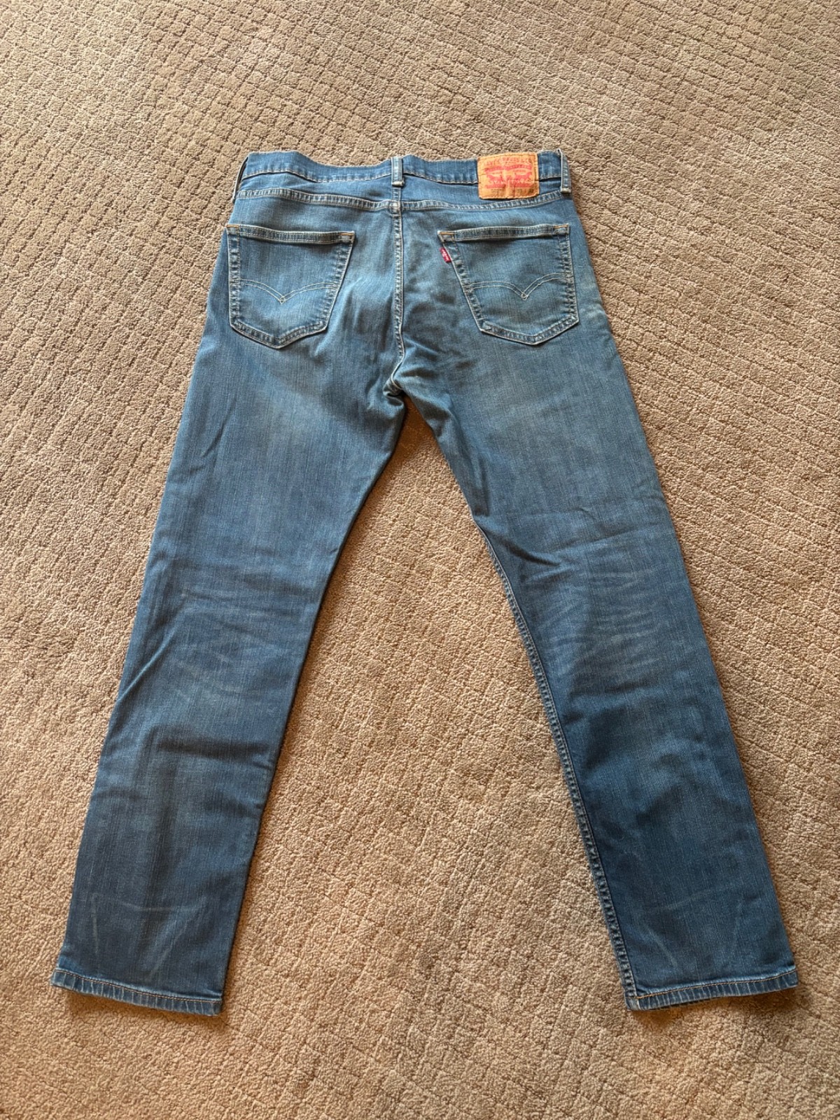 Levi’s Men’s 502 Tapered Jeans Blue Wash Cotton Mid Rise 5-Pocket 33×32