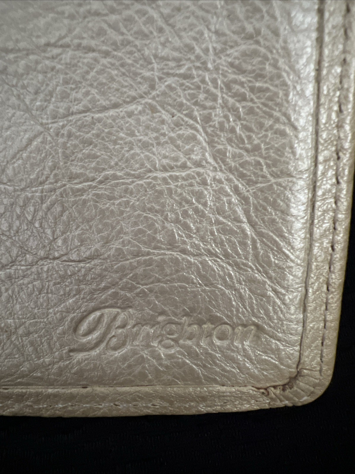 Brighton Tan Leather Wallet Silver Details Multi Pocket Organizer Western