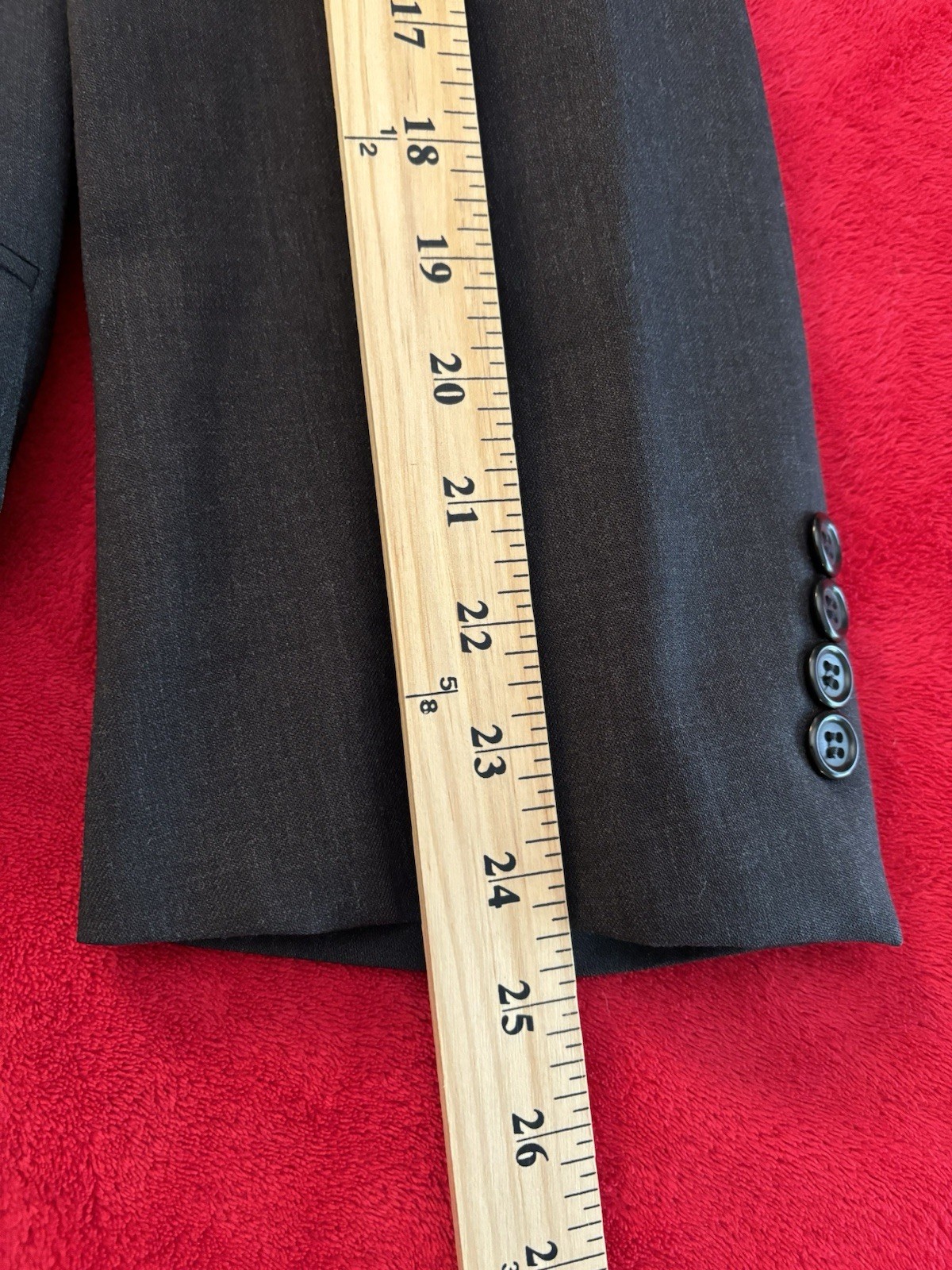 Southwick 48R 3-ROLL-2 100% Wool 2-piece Suit SOLID GRAY 40×29.5 Made in USA EUC
