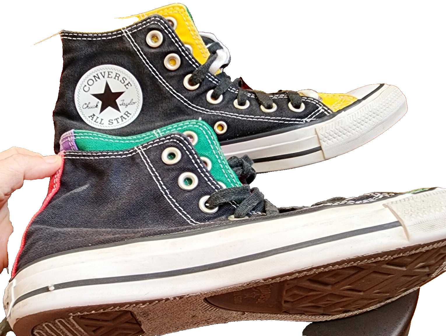 Converse Chuck Taylor All Star Double Upper Hi Sneaker Multicolor EU39 US M6 W8