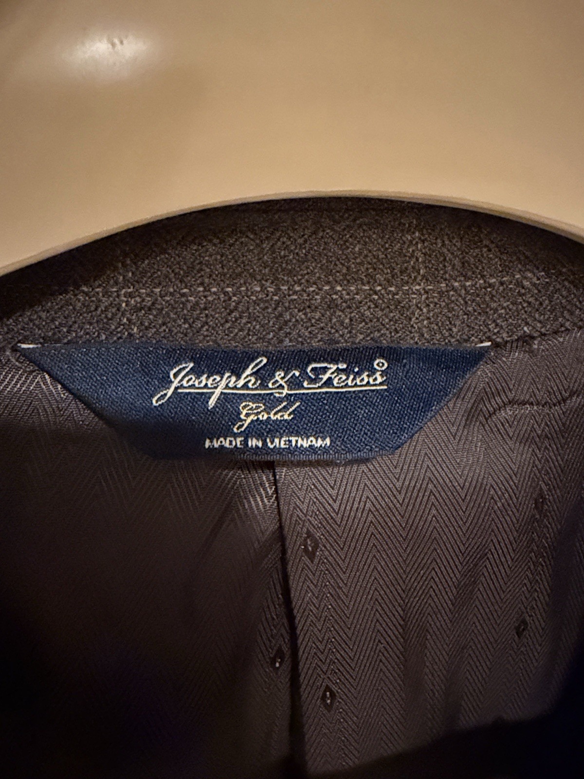 Joseph & Feiss Men’s Brown window pane 100% Wool Blazer Single-Breasted 44R