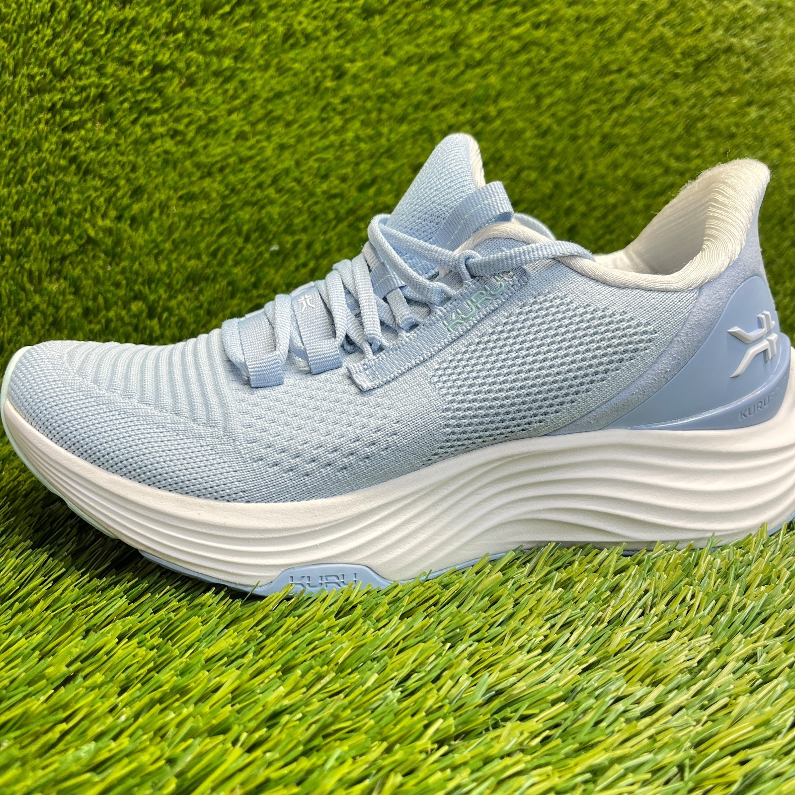 Kuru Atom 2 Womens Size 8 Blue White Athletic Running Walking Shoes Sneakers