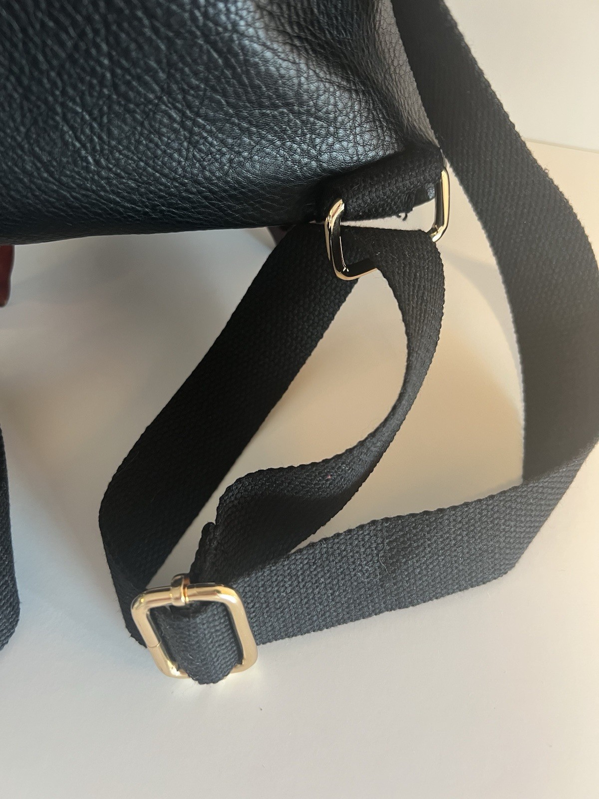 Black Vegan Leather Backpack Purse | Clean Girl Minimalist Citycore Sleek Chic