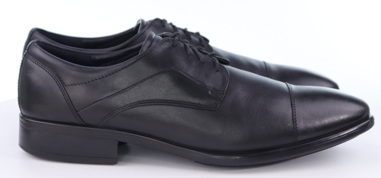 ECCO Citytray $170 Men’s Cap Toe Oxfords Dress Shoes Sz EU 46 US 12-12.5 Leather
