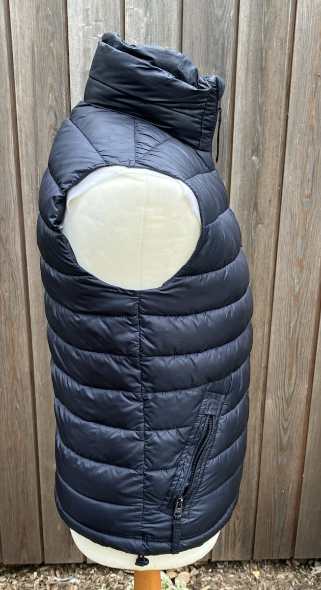 Abercrombie And Fitch Size S Small Padded Zipped Gilet Black Charity Sale