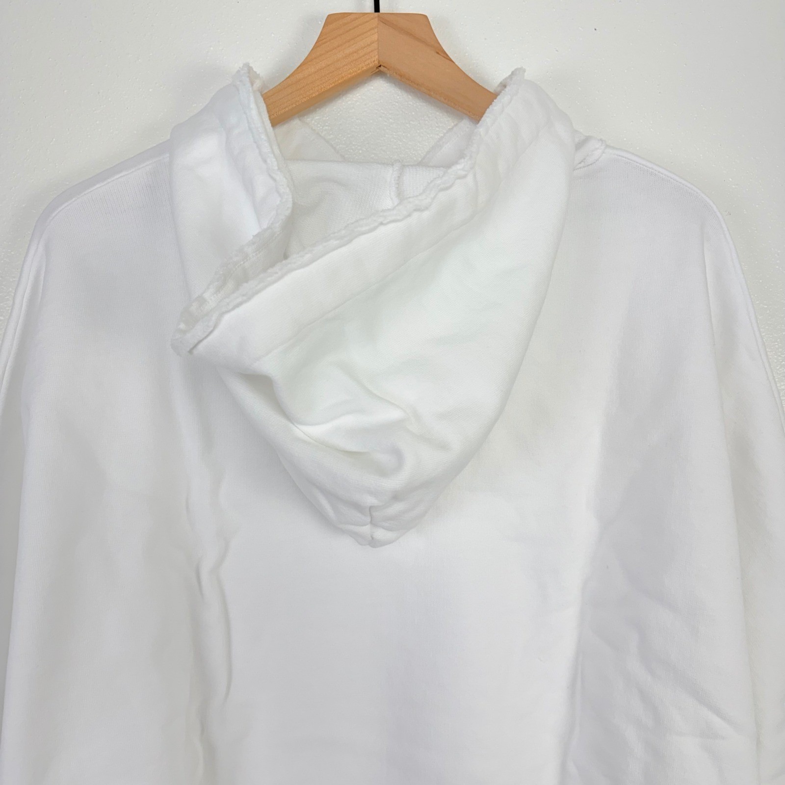Frank & Eileen Kane Capelet Oversized Hoodie Sweatshirt Size L White Comfort NEW