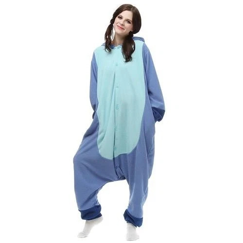 Cartoon Sleepwear Pajamas Party Costume Animal Stitch Xmas Cosplay Adults
