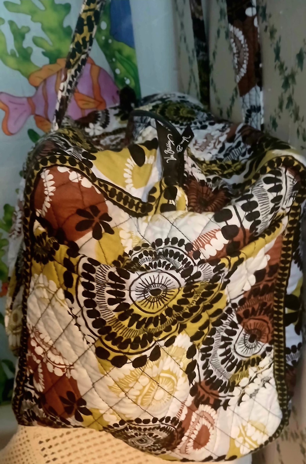 VERA BRADLEY LARGE DUFFLE BAG COCOA MOSS NEW WITHOUT TAGS HTF!