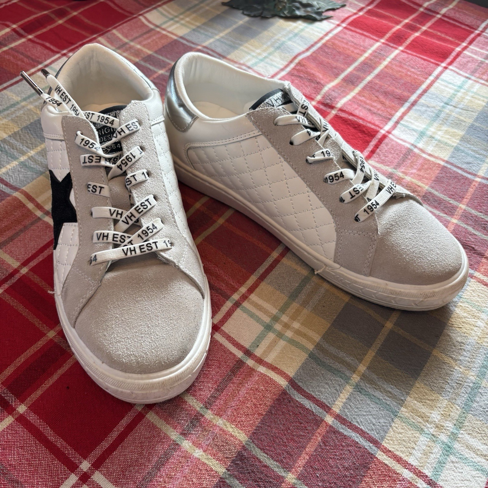 Vintage Havana Dash Sneakers Shoes White/Grey Black Star Women’s 7.5 EUC
