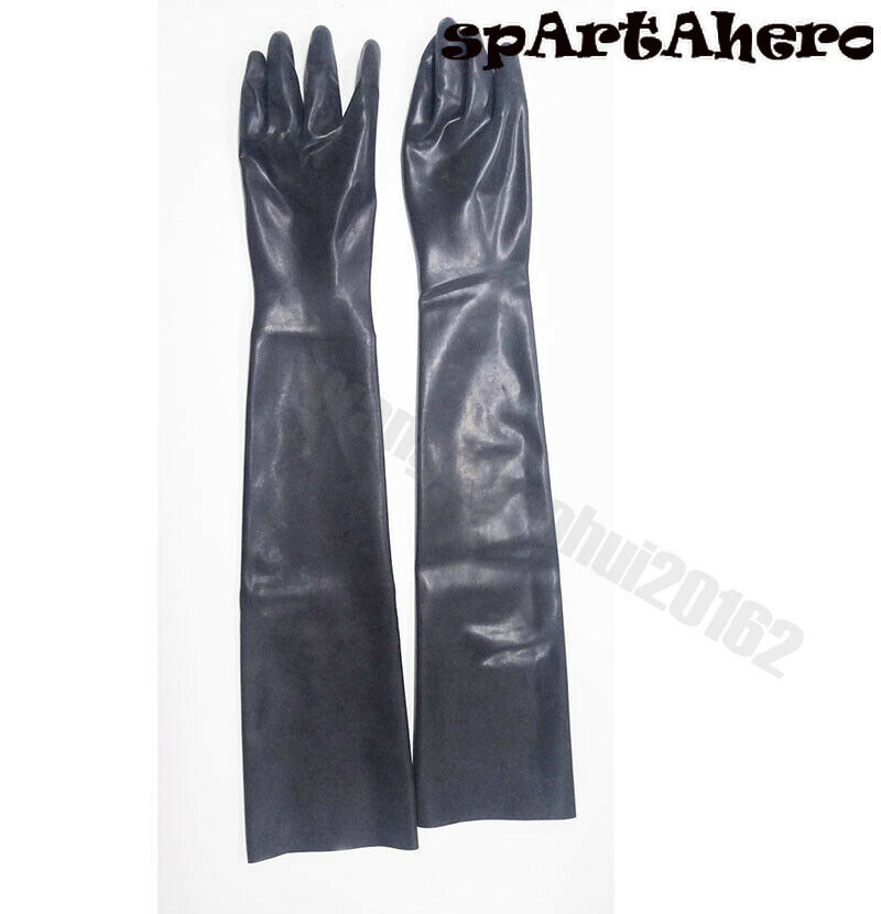 100% Latex Pure Latex 3D Moudl Opera Long Gloves Rubber Moulded Seamless