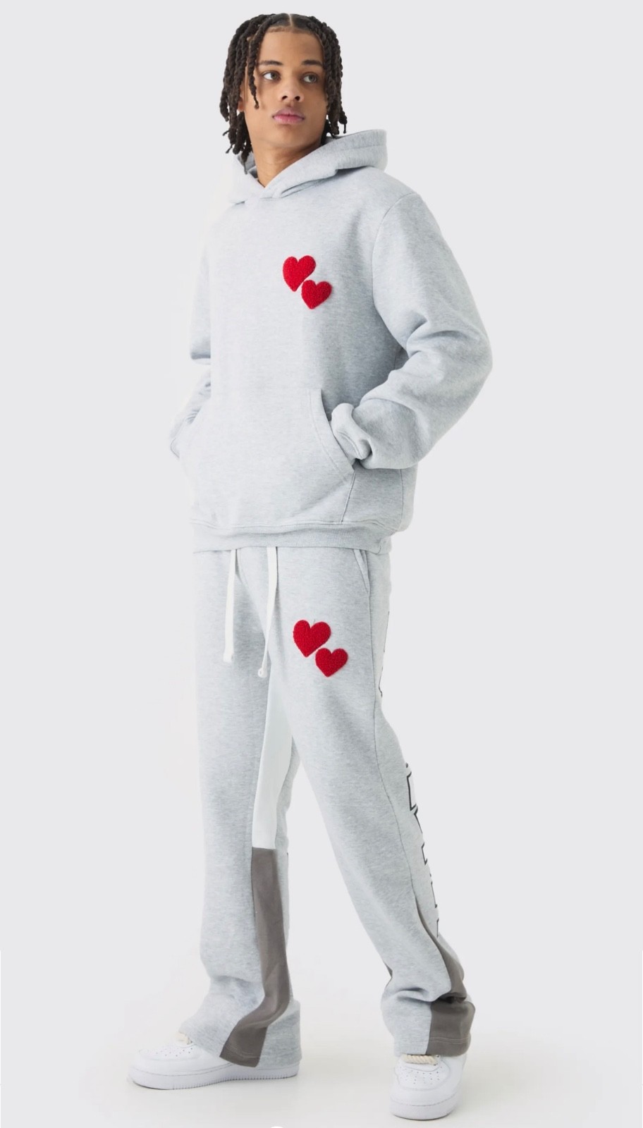 flare hoodie set / both hoodie and Stack sweats exactly as shown in the picture