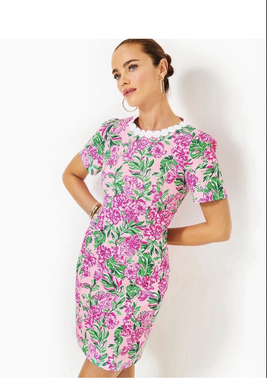 Lilly Pulitzer Mila Shift In Koala Size 10 Dress