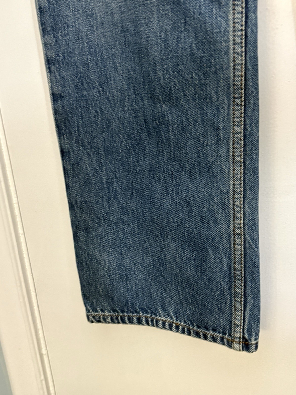 Kallmeyer Size 30 Wide Leg 5 Pocket Blue Jean , New York Designer Jeans, EUC