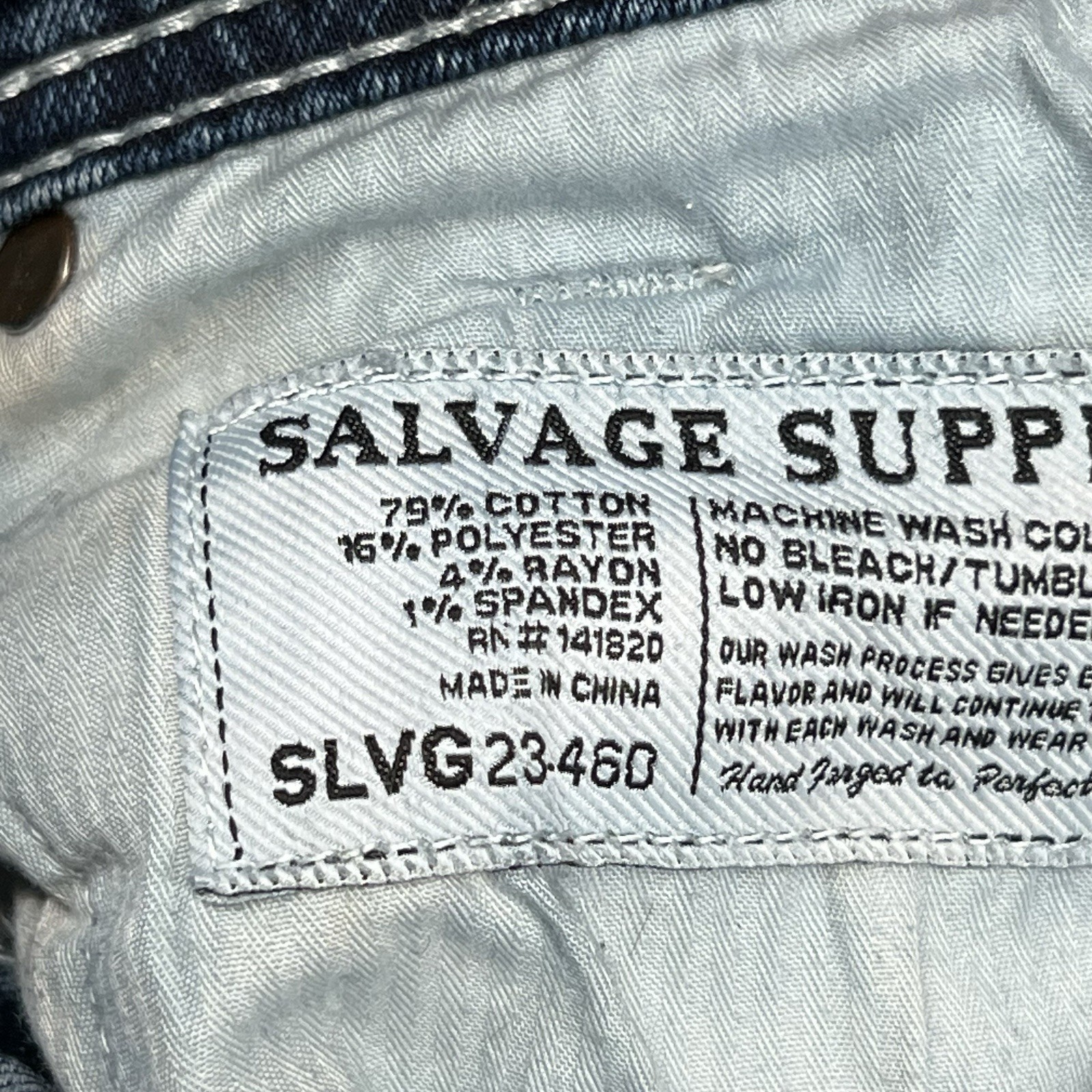 Salvage Mayhem Boot Jeans Mens 32 R Fit 33×32 Blue Denim Pants BKE Buckle Cut
