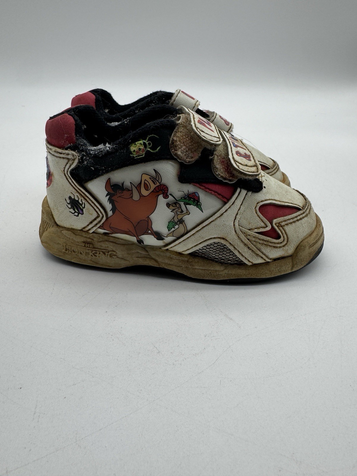 Rare Vintage Size 6 Disney Lion King Pumbaa & Timon Toddler Sneakers Shoes Read