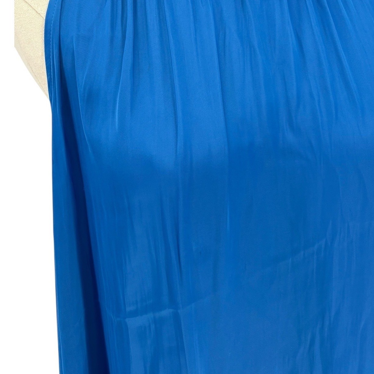 Ann Taylor Factory Blue Mock Neck Sleeveless Blouse Women’s Size XL