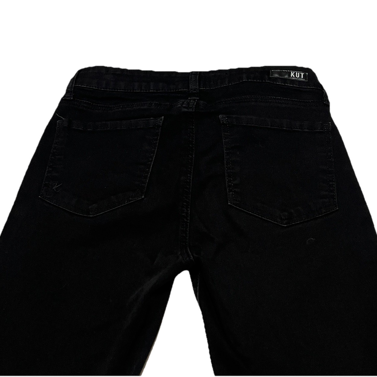 Kut From The Kloth Size 2 26W Mid Rise Diana Skinny Stretch Black Jeans