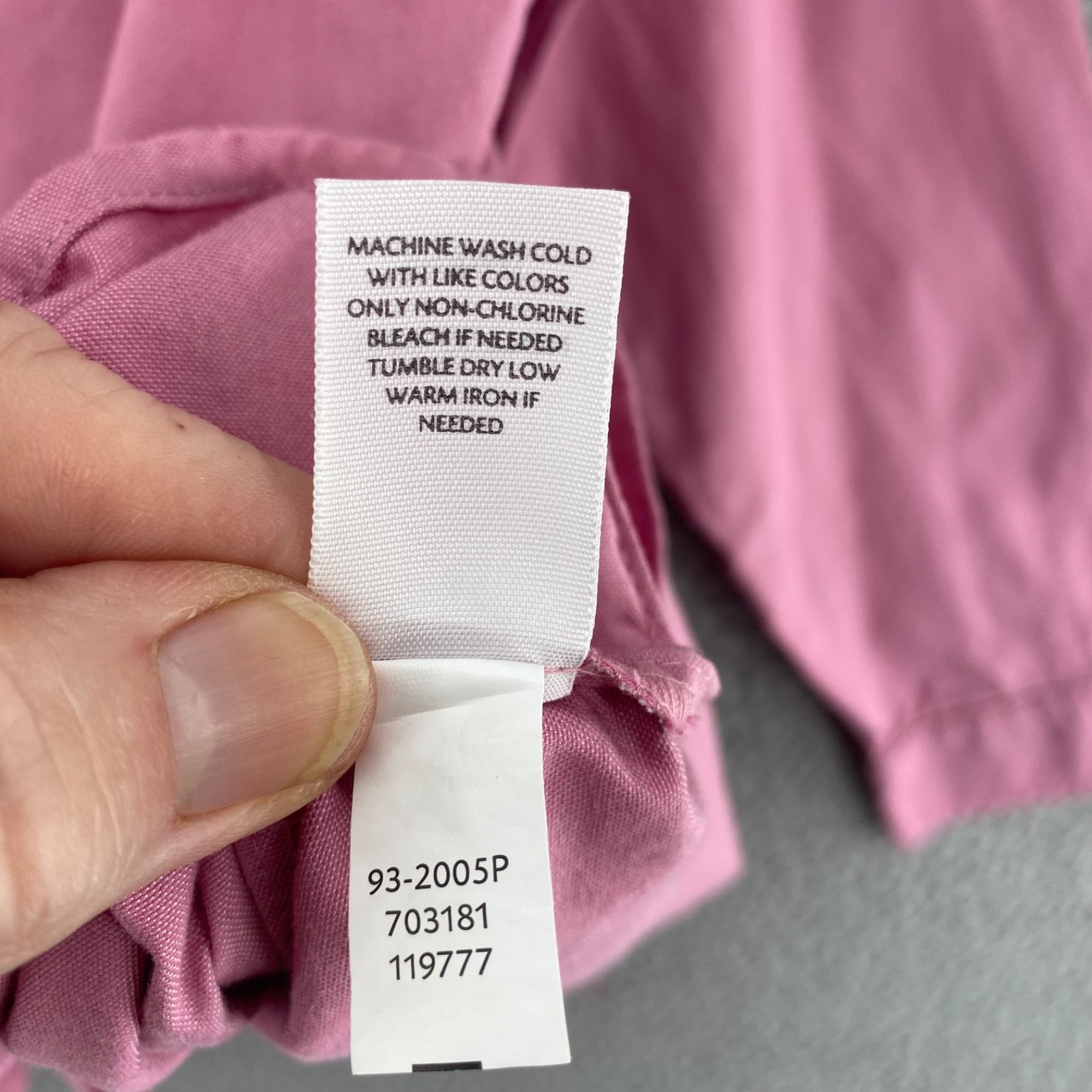 J Jill Shirt Womens Medium Petite Pink Cotton Collared Long Sleeve Button Up Top