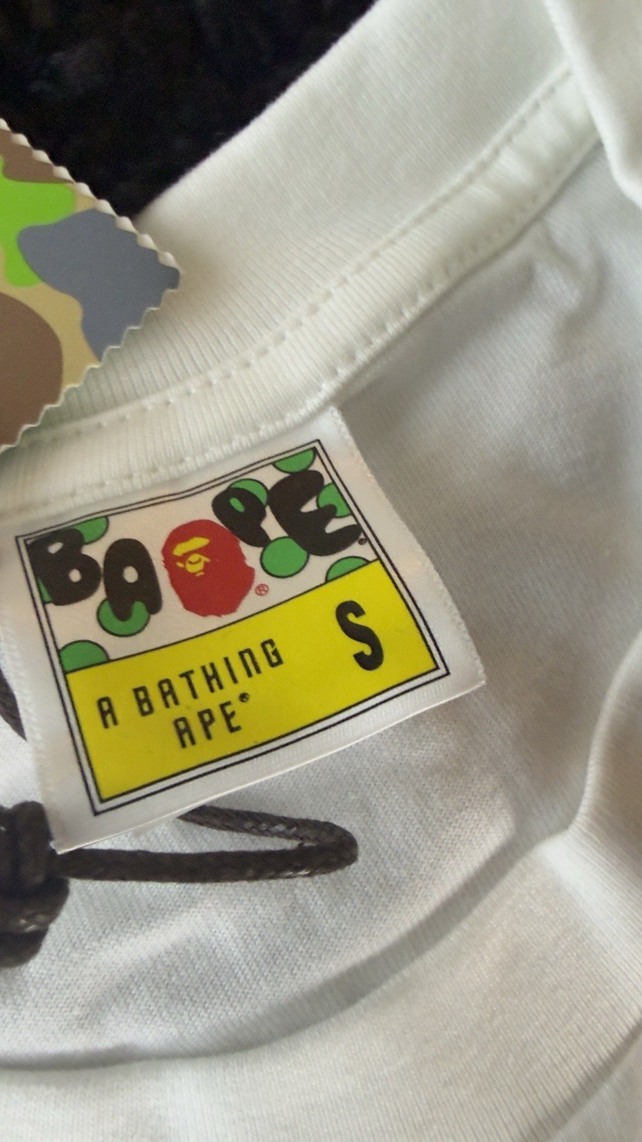 A Bathing Ape BAPE Men’s Crew Neck Short Sleeve Ape Head Graphic T-Shirt S
