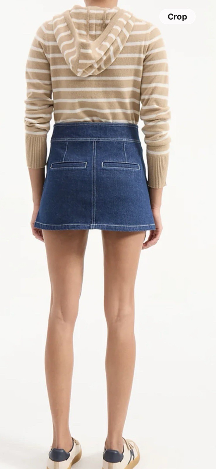 Veronica Beard Bowen Denim Blue Jean Mini Skirt 10 Indigo Rinse Designer EUC