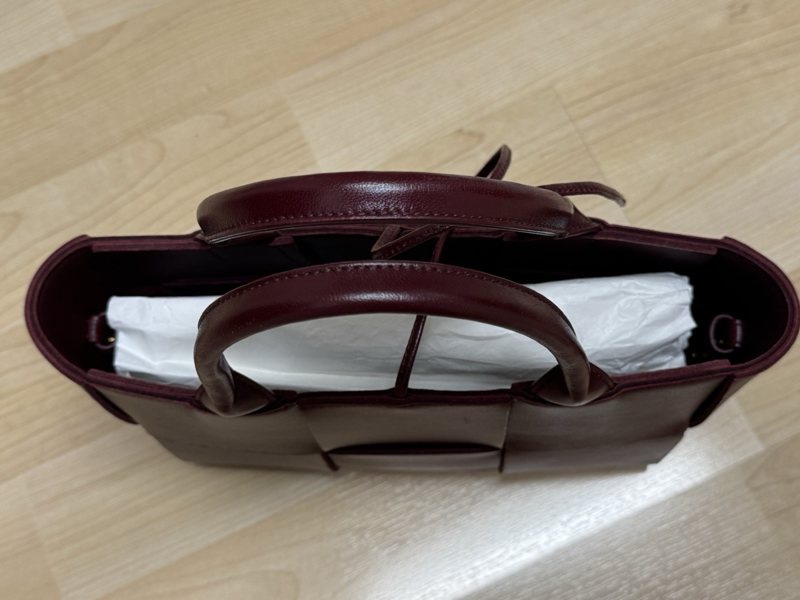 Bottega Veneta Mini Arco Intrecciato Leather Tote Bag