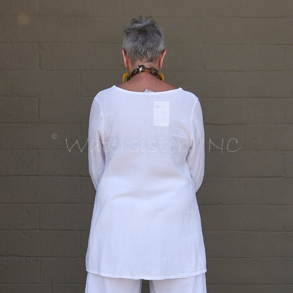 WATERSISTER Cotton Gauze PATCH TUNIC Panel Top 1(S/M) 2(M/L) 3(XL) oh my COLORS