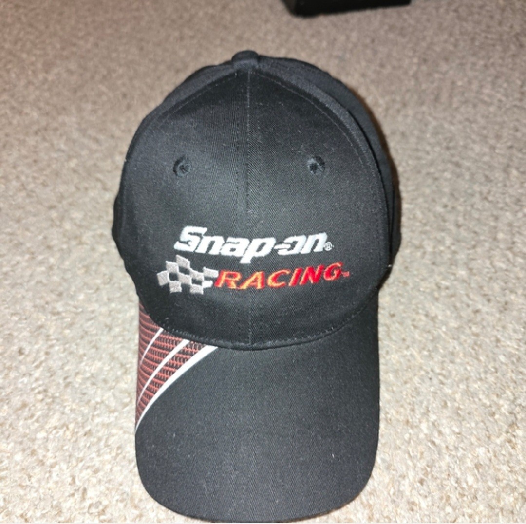 Snap-on Racing Motorsports Logo Baseball Cap Hat Black Red White One Size