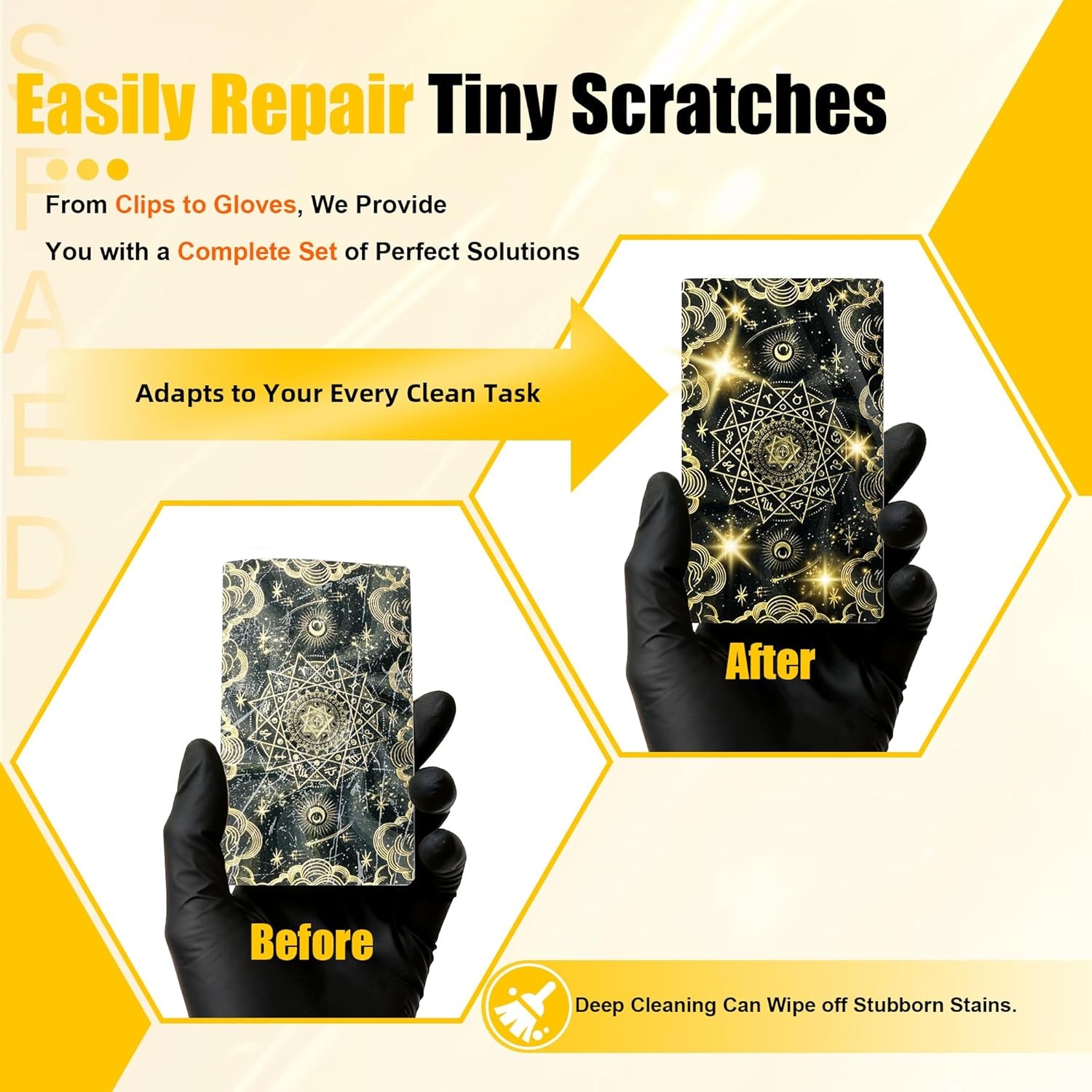 Card Care Clean Kit,17-In-1 Card Cleaning and Polishing Restoration Kit, Trading