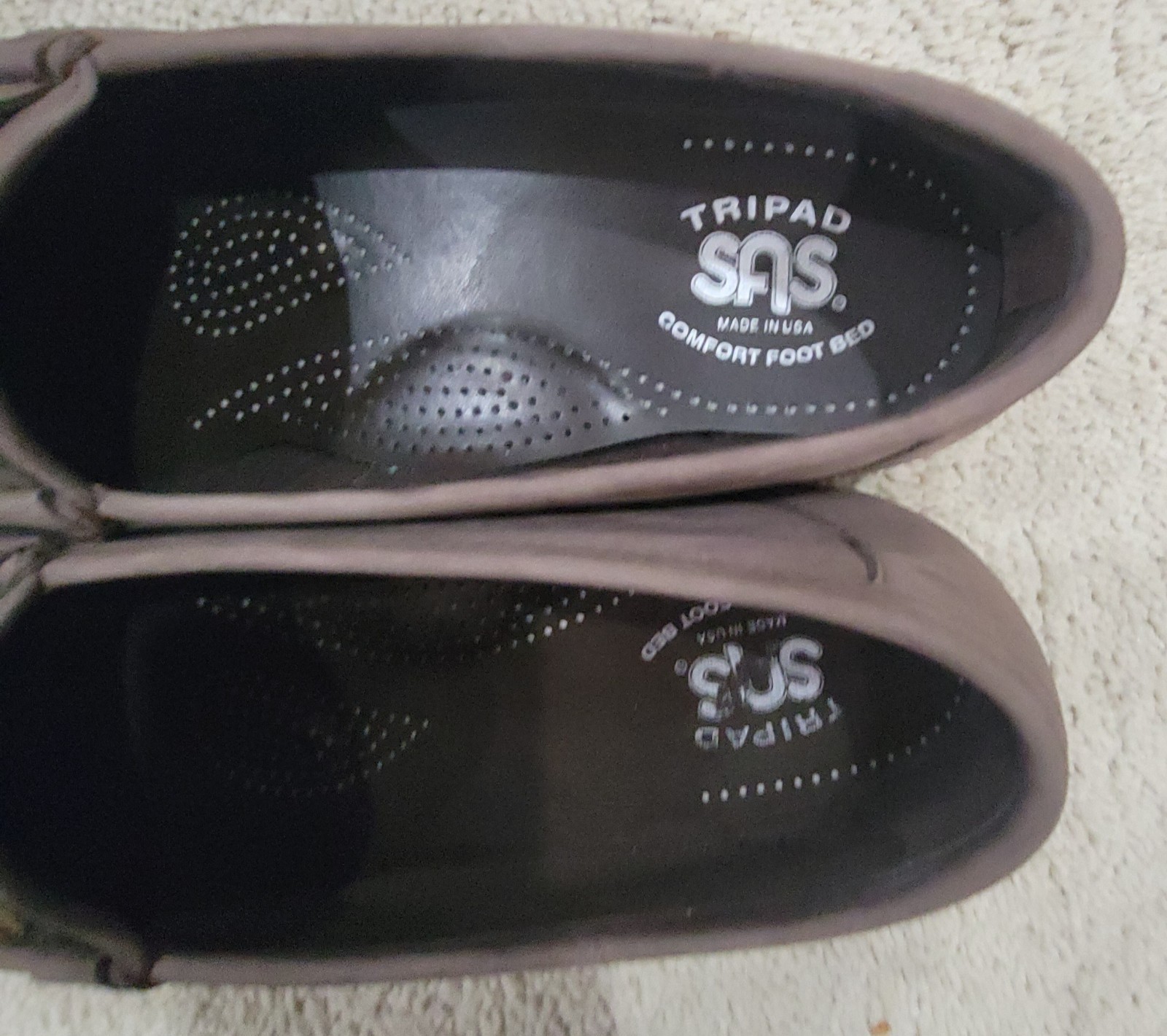 SAS Tripad Slip-on Taupe Suede Driving Moccasins SZ 9.5M