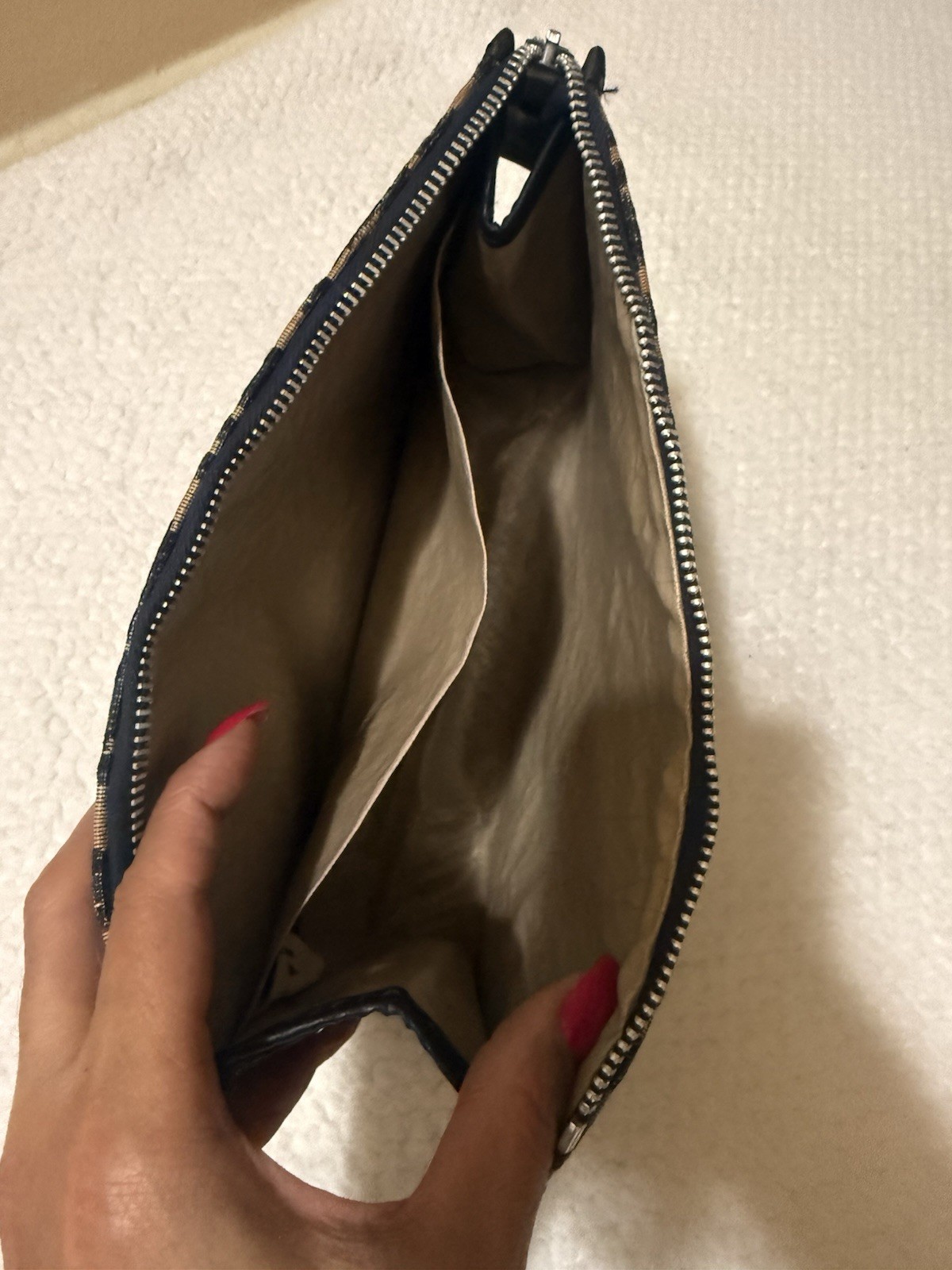 Vintage Christian Dior Bagages Oblique Monogram Pouch/Clutch