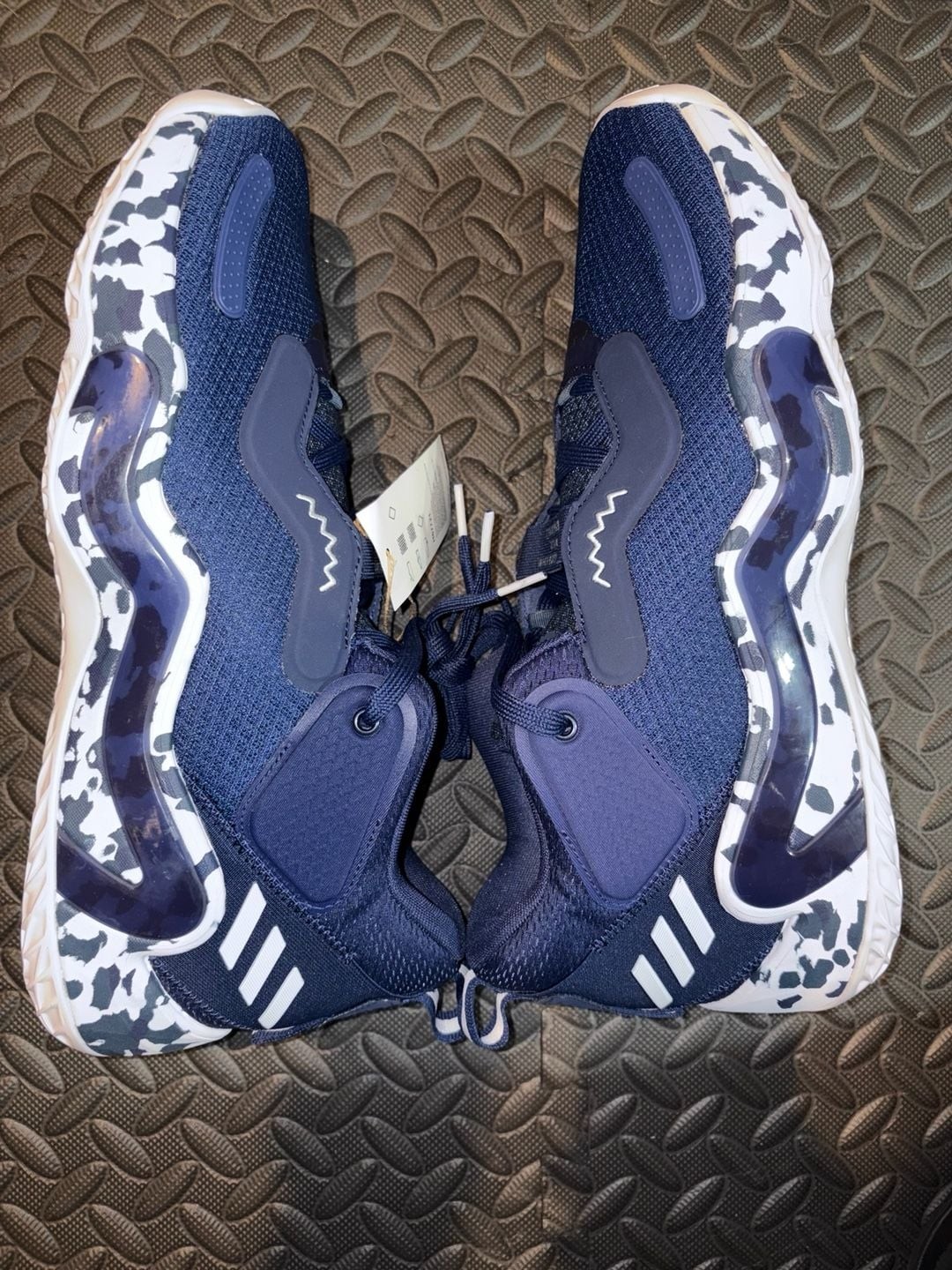 adidas D.O.N. Issue 3 Team Navy Blue Camo Basketball Shoes
