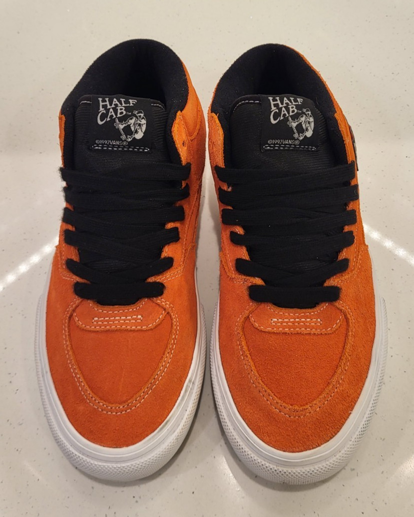 Vans Skate Half Cab Flame Orange Black Men’s size 9 Spitfire BAKER Anti Hero