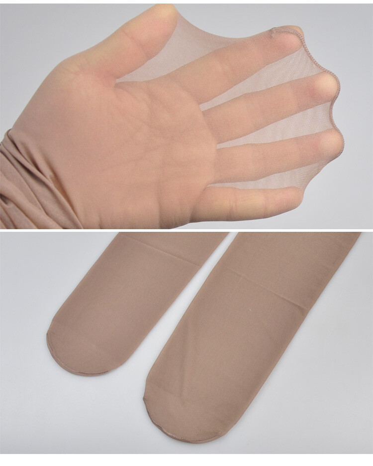 20D Ultra-Thin Sheer Nylon Pantyhose T-Crotch Invisible Bare-Skin Stockings