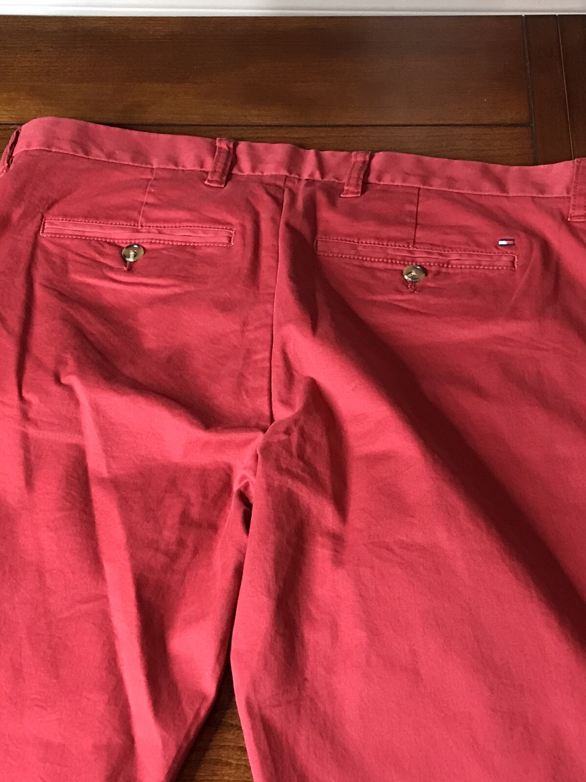 Tommy Hilfiger Men’s pants 32W x 34L RED THFLEX stretch chino pant preppy