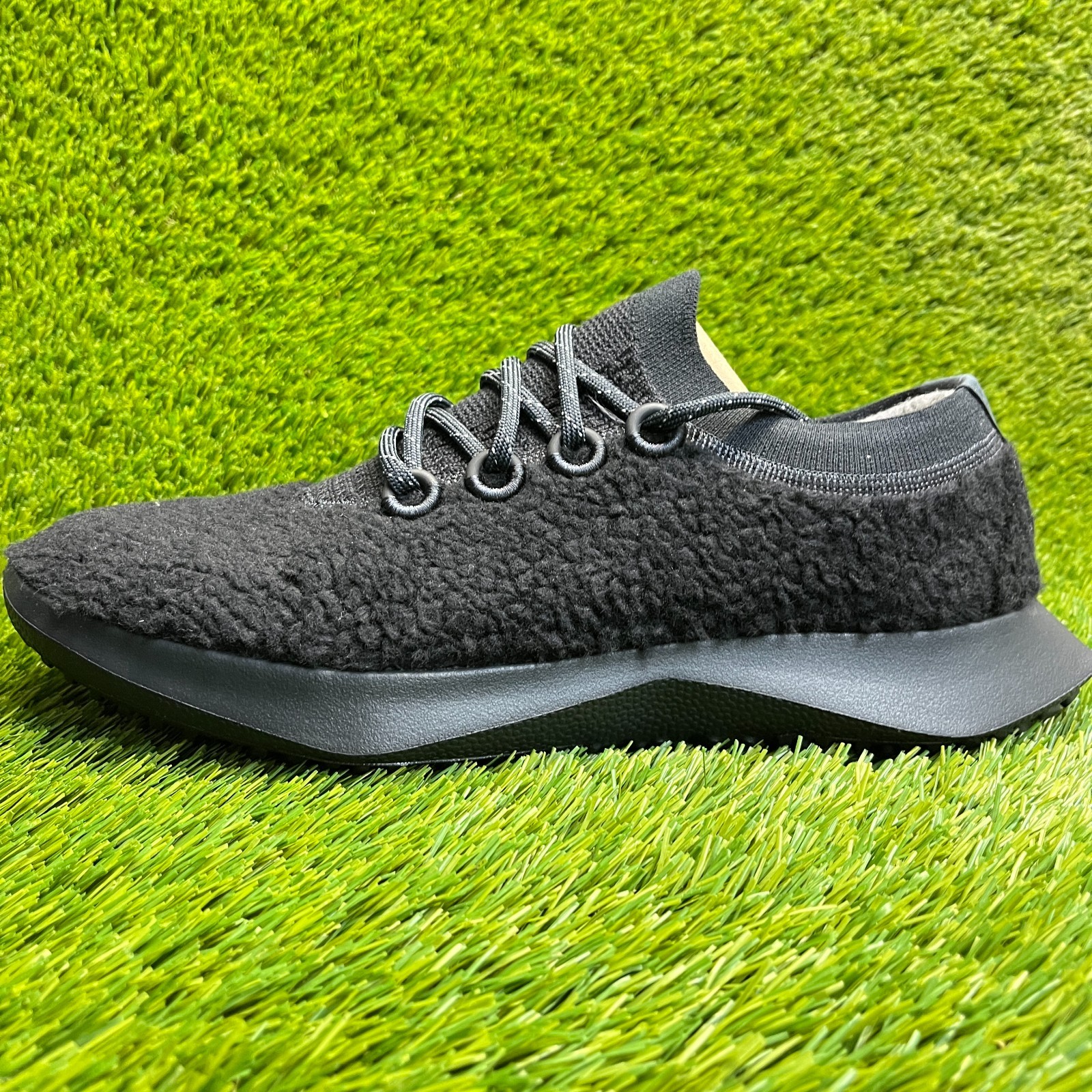 Allbirds Wool Dasher 2 Fluff Mens Size 13 Black Athletic Running Shoes Sneakers