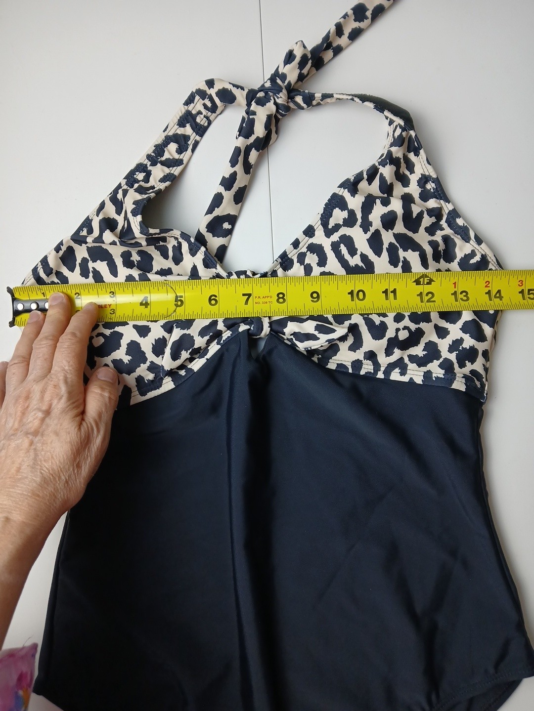 Animal Print One Piece Swimsuit Womens Size Medium Halter Neck Amazon Swimwear M