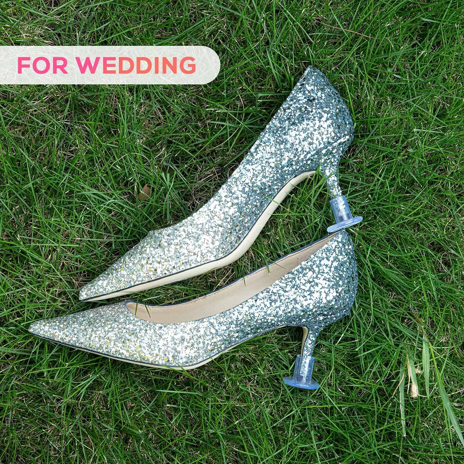 Heel Protectors for Grass 21 Pairs 4 Sizes Clear