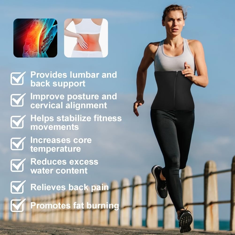Waist Trainer Women Men Adjustable Sweat Belly Band Sports Girdle Body Shaper