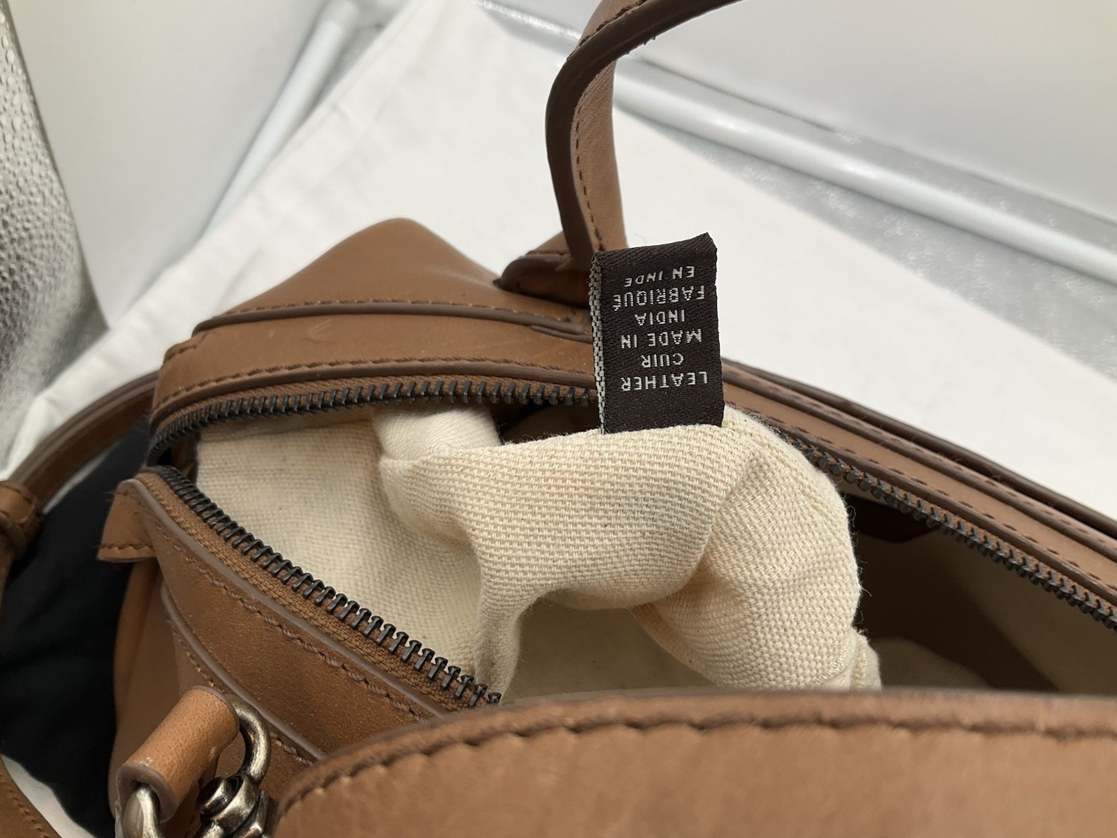 Frye Cheyenne Small Distressed Leather Satchel Cognac NEW