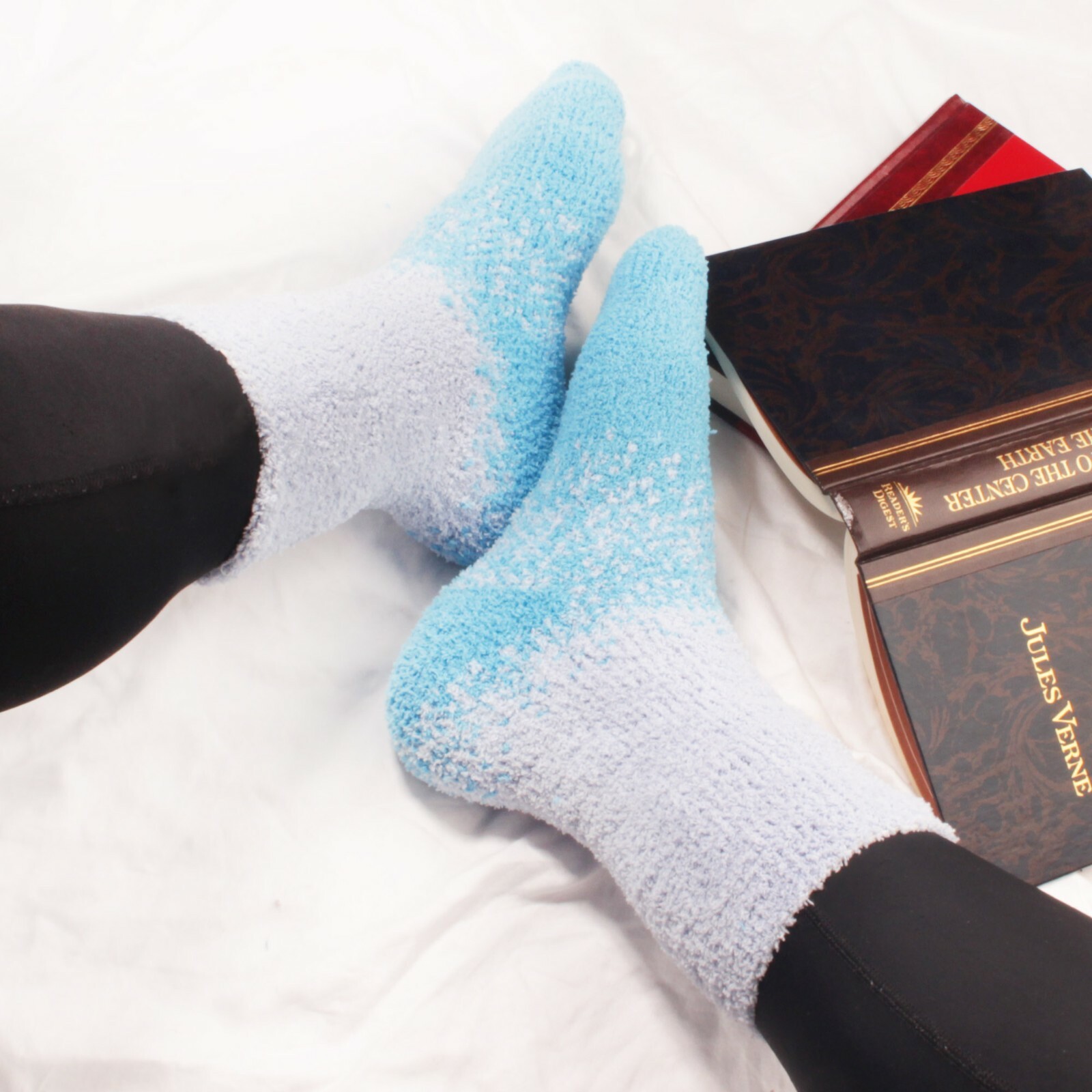 Women’s Super Soft Cozy Warm Fuzzy Gradient Socks – 8 Pair Value Pack Assortment